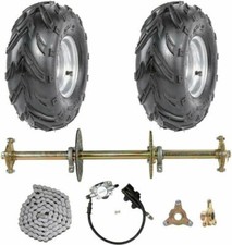 32" Rear Axle Hub Kit 6" 7" Wheels Brake ATV Quad Buggy Go Kart Golf Cart Trike