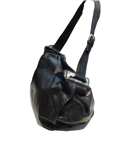 Arcadia Sac de Dame Cuir Noir façon Croco Porté épaule Occasion - Photo 2/4