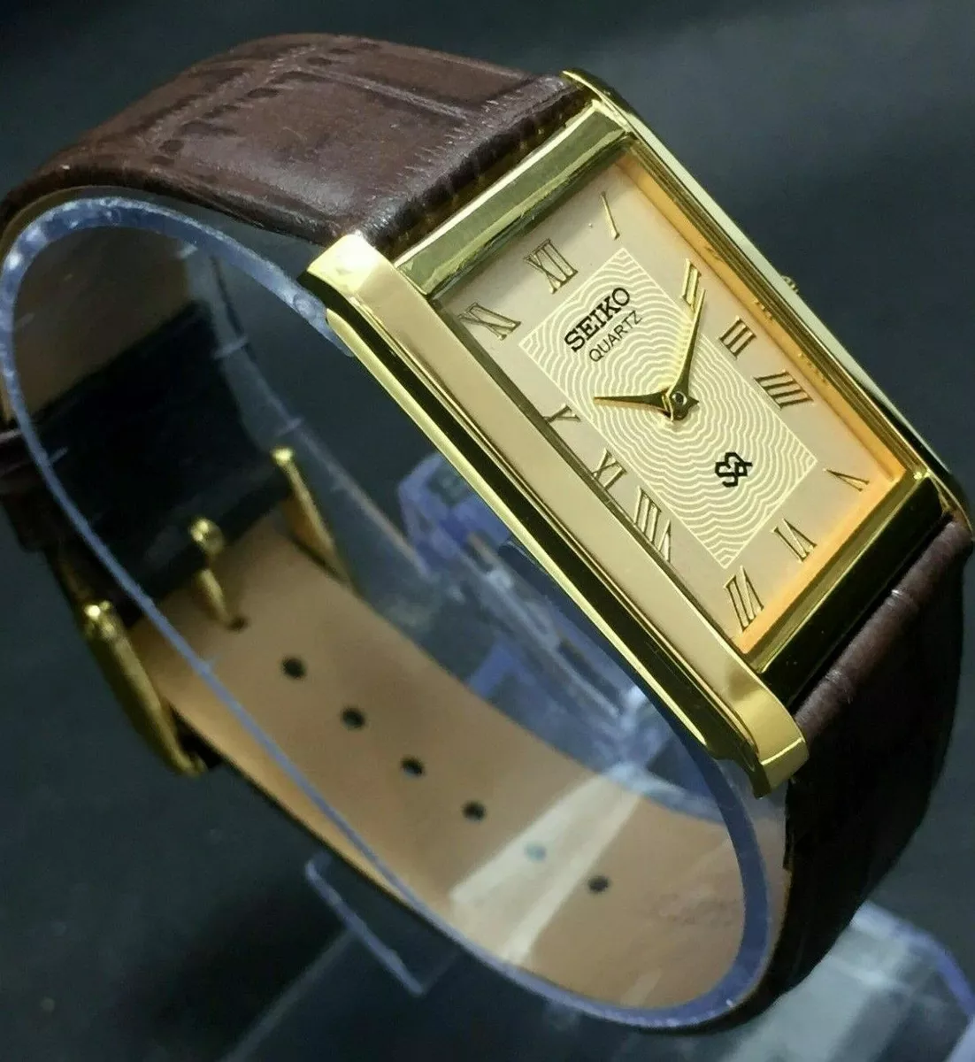 Seiko Quartz Ultra Slim with New Battery Roman Dial Men s Japanese Wrist Watch