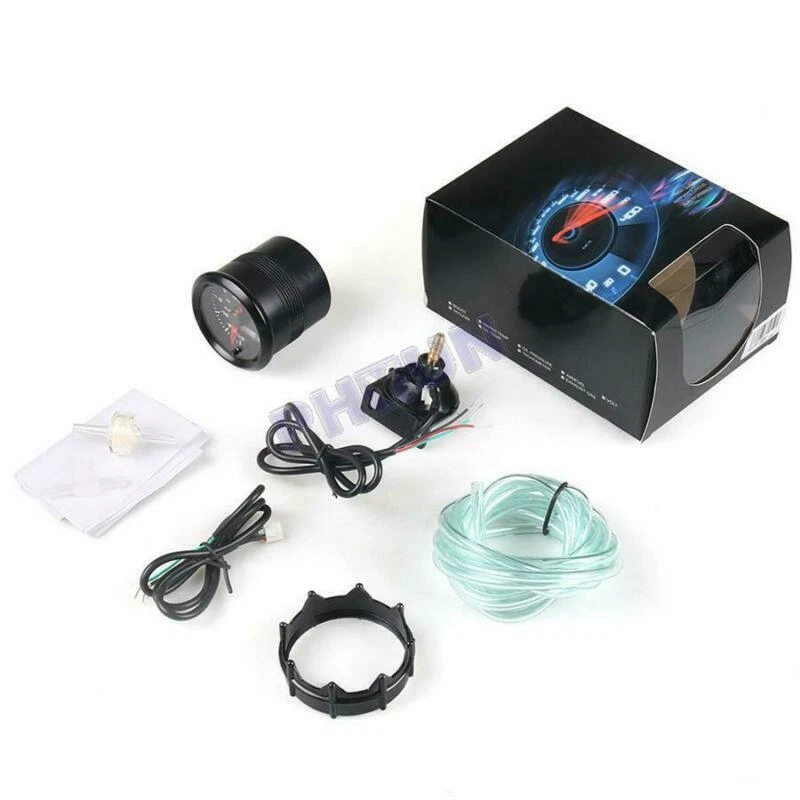 52mm Digital & Pointer 7 Colors LED 12V Car Turbo Boost Meter Psi Pressure Gauge - Image 2 of 4