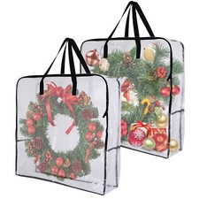 2 Pcs Wreath Storage Container25 Inch Wreath Storage Bag Christmas Storagechrist