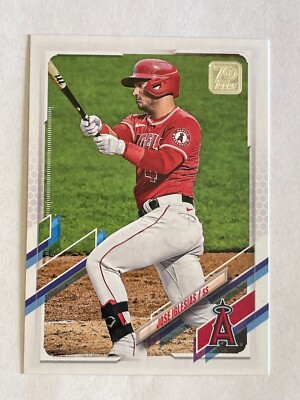 2021 TOPPS JOSE IGLESIAS #346 SS LOS ANGELES ANGELS BASEBALL CARD