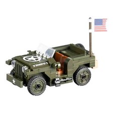 Baustein-Set WWII Jeep US Army M38-70210 von Sluban Auto Suv oliv
