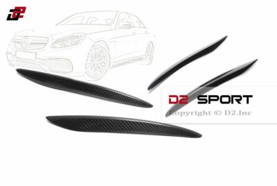 Carbon Fiber Front Corner Mesh Grill Cover Trim fits Mercedes W213 C238 E-Class