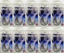 Mustad 95160-SS Stainless Steel (size: 5/0, qty: 50pcs) Closed Eye Siwash Hook
