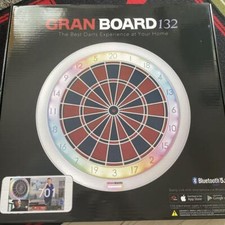 GRAN DARTS Gran board 132 White Blue/Red LED Bluetooth Dartboard
