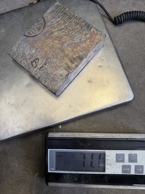 Bismuth Metal Ingot 98.67% Pure - 11.1 POUNDS