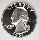 1961 Washington Quarter Proof Frosty Coin 25C Ungraded C21