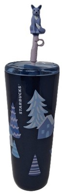 Starbucks - FOX TOPPER - 24 oz. Tumbler With Sip Straw Hot/Cold 2025 NEW
