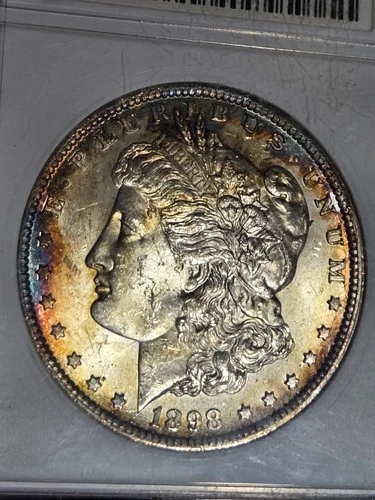 1898 O $1 Morgan Dollar ANACS MS62 "Soapbox" Toned #836174