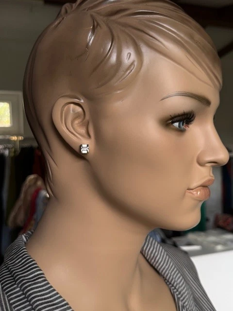 Ohrstecker Quadrat H Edelstahl Magnetschmuck Magnet Ohrschmuck Ohrringe Energeti - Bild 2 von 4