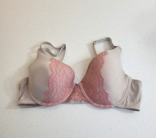 Maidenform One Fab Fit Gray Butterfly Lace Full Coverage Underwire Bra Size 36D