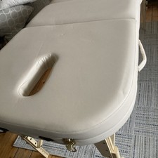 Earthworks 25” Wide High Quality Massage Table - Cream - With Accessories