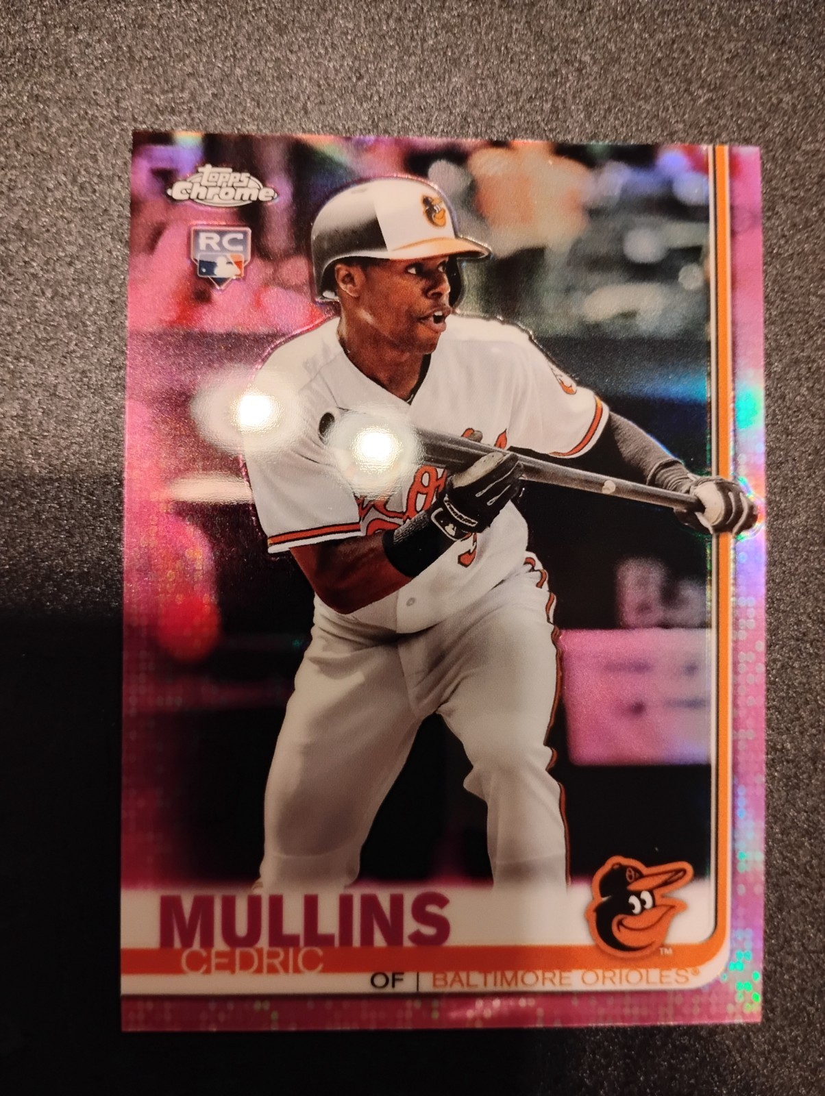 2019 Topps Chrome Cedric Mullins Rookie #52 Pink Refractor - Orioles/Mets