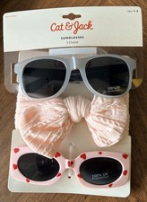 Toddler Sunglasses Headband Set - Cat Jack : UV Protection Hearts Boys 1-3