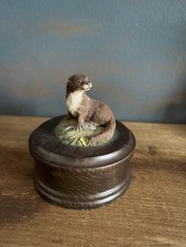 Country Artists Otter Miniature Trinket Box Ornament