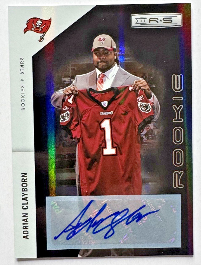 Adrian Clayborn Panini Rookies & Stars #152 Autograph Holofoil