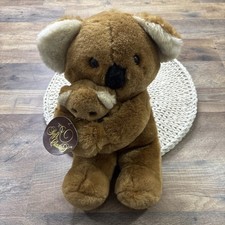 Vintage Dakin Koala Bear Plush Mom Baby 14 Soft Classics 1988