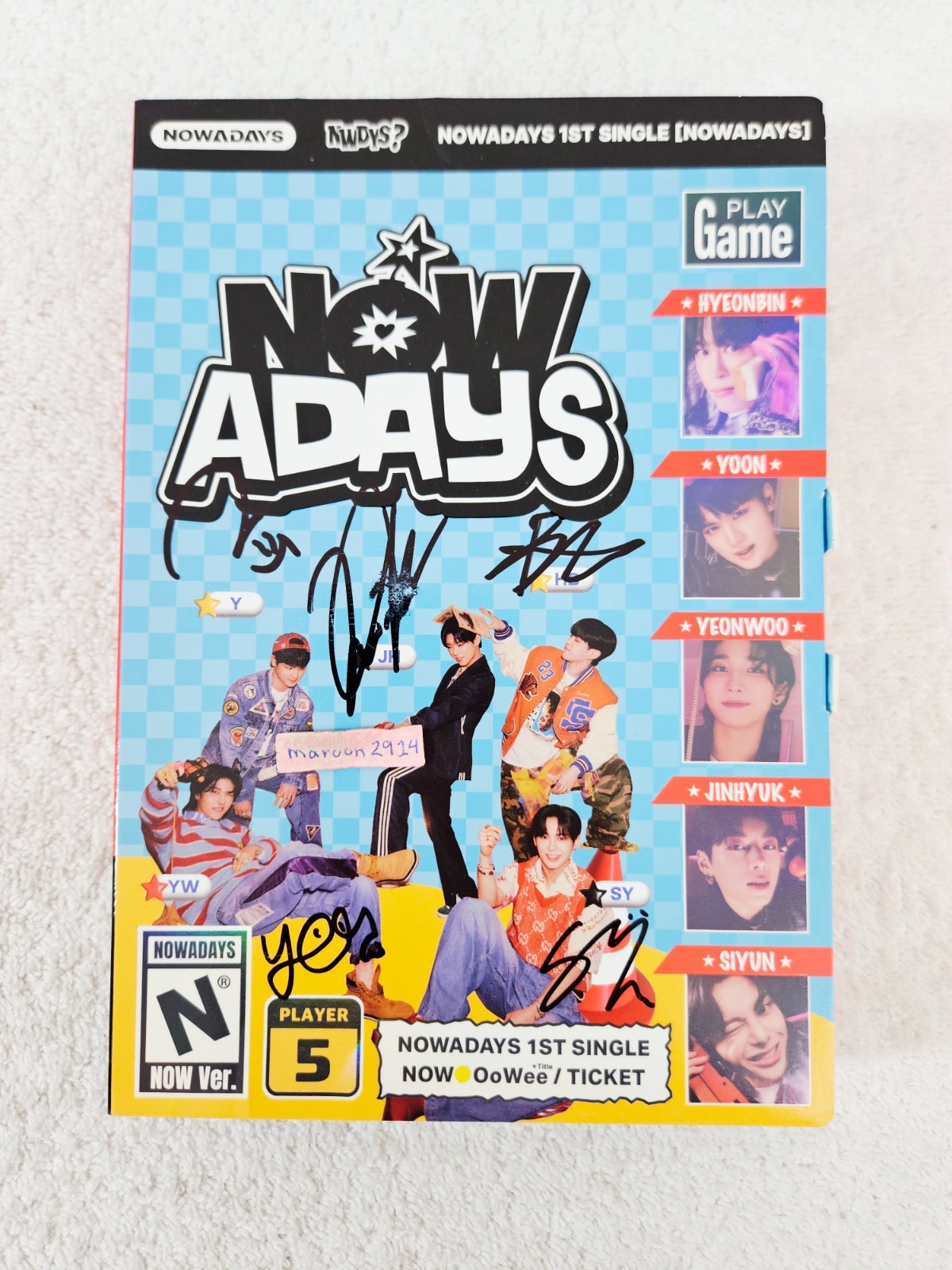 NOWADAYS Signed Promo Album Autographed Kpop - flawed [US SELLER]