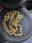 18k Gold Rolo Link Chain Necklace, Lobster Clasp and 24” length.  — photo 9