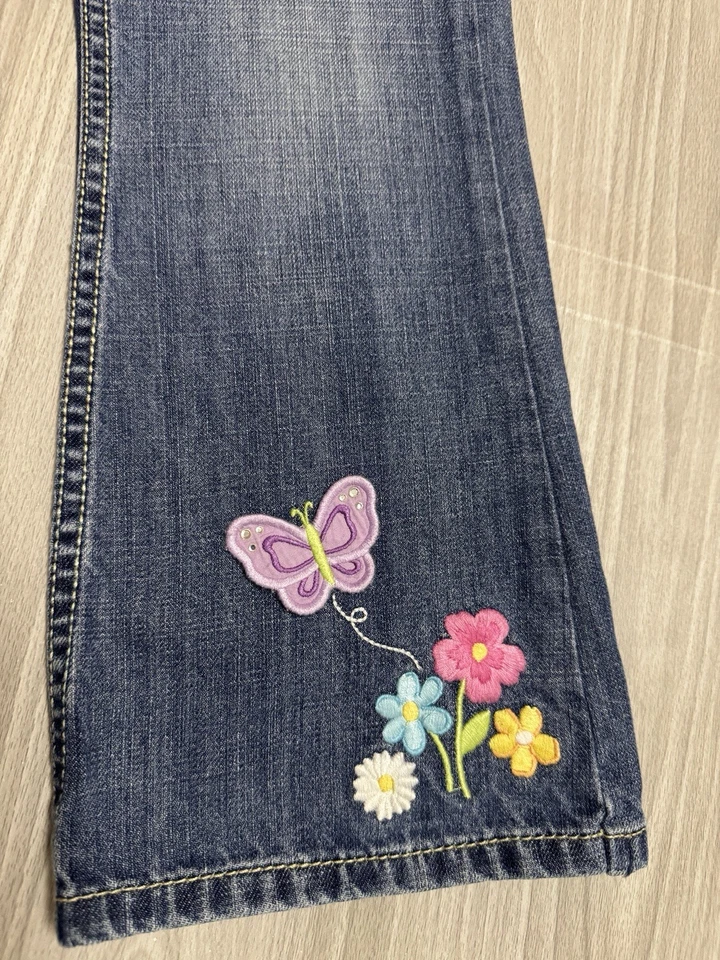 Vintage Gymboree Girls Jeans Sz 7 Purple Shirt 8 Outfit 2 Pc Lot Back To School - Image 3 of 4