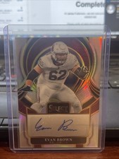 2025 Panini Select Evan Brown Silver Auto