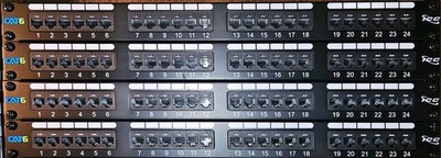 NEW ICMPP2460V Patch Panel, Cat 6, 24-Port, 1RMS