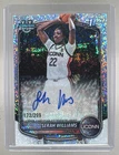 Serah Williams 2025 Bowman #CPA-SW Speckle Refractor Chrome 1st RC Auto /299