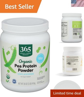 Unflavored Organic Pea Protein, 16 Ounces   High Protein & -Friendly