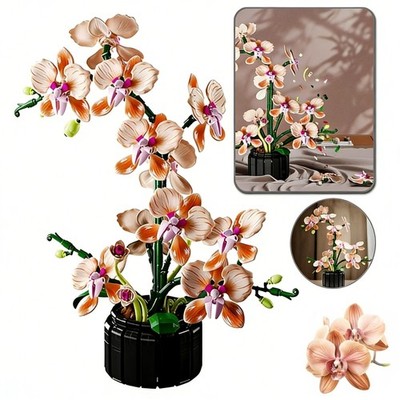 Für LEGO 10311 Orchid Artificial Plant Building Set with Flowers, Home DIY Décor