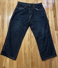 🔥De colección Hombres Y2K Rocawear Vaqueros holgados de mezclilla lavado oscuro con bolsillos laterales talla 40