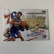 2025-26 Topps - VJ Edgecombe #CC-3 Clutch City Prospects - Philadelphia 76ers RC