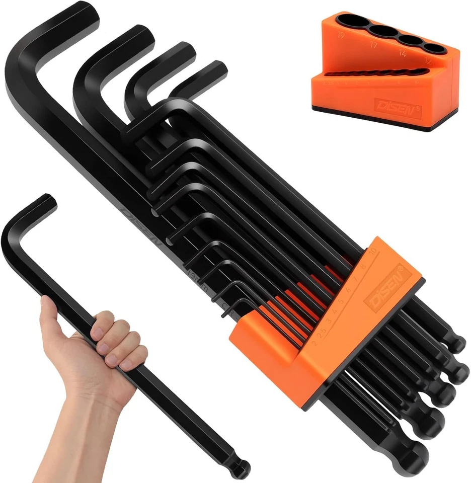 Automotive Mechanic Jumbo Hex Key Set - 13pc CR-V Metric - Image 3 of 4
