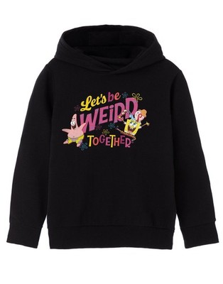 SpongeBob SquarePants Schwarz Let's Be Weird Together Kapuzenpullover Mädchen