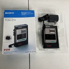 Sony TCM-37V Portable Cassette Recorder New Open Box Belt Needs To Be Replaced