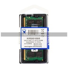 Kingston 8GB DDR4 2666 MHz PC4-2666 SO-DIMM KVR26S19S8/8 Laptop Ram 1.2V 260-pin