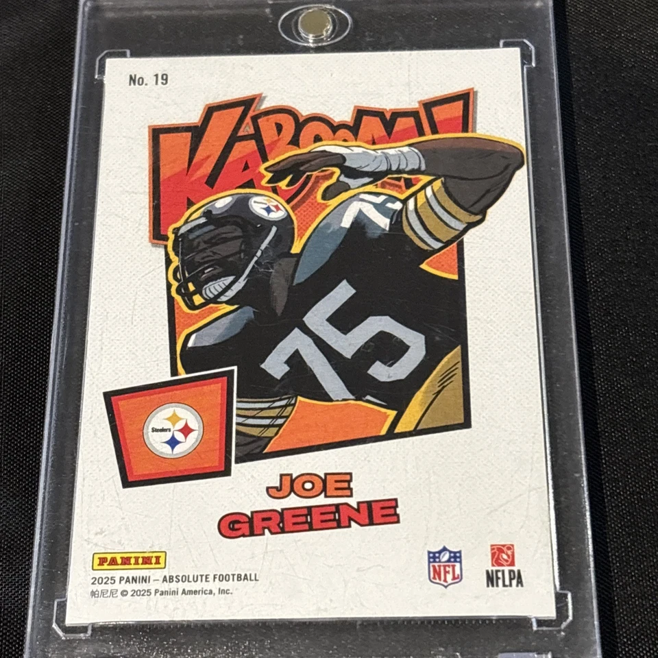 Panini Absolute Football Kaboom 2025! HORIZONTAL JOE GREENE ESTUCHE HIT!!!! Foto 2 de 3