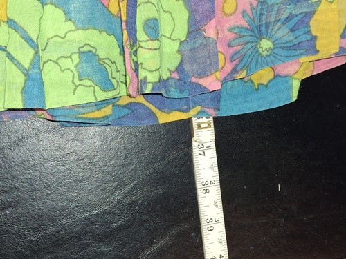 Vintage 60er 70er Mod Flower Floral Psychedelic Kleid Drop Waist Gr. S M Strampler GoGo - Bild 19 von 21