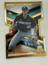 BROCK VRADENBURG 2023 Panini Elite Extra Edition Baseball GOLD DIE-CUT RC #'d/24