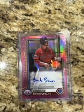 2025 Topps Pro - Brooks Brannon #PD-96 Fuchsia Foil Autographs /199 (AU, RC)