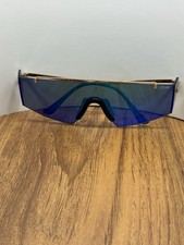 Quay Australia Transcend 111 Sunglasses Gold Geometric 145mm Used Great