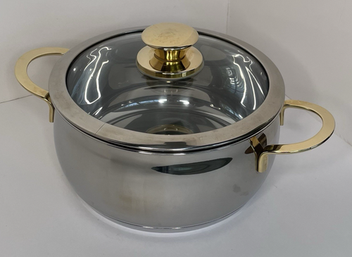 3 Qt Cuisine Cookware Command Performance Gold Sauce Pot 18/10 w/ Lid 3 ...