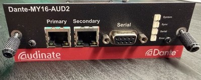 Audinate Dante MY16-AUD2 16 Channel Dante Network I/O Card Yamaha Mixer