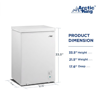Arctic King 3.5 Cu Ft Convertible Chest Freezer or Refrigerator. AERC04M3CWW
