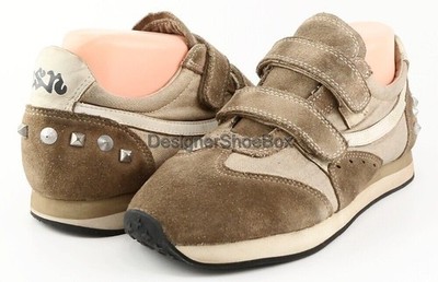 $185 ASH REFLEX Clay Suede Textile Designer COMFORT CASUAL Sneakers 9.5 EUR 40 