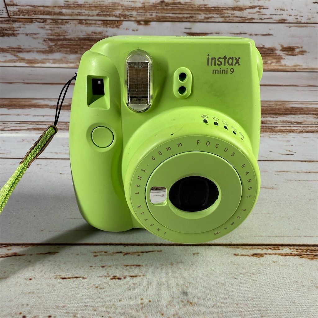 Fujifilm Instax Mini 9 Green Instant Camera with Selfie Mirror-image