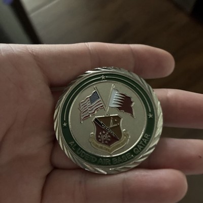 Al UDeid challenge coin from the base CC for outstanding performance - Rare 