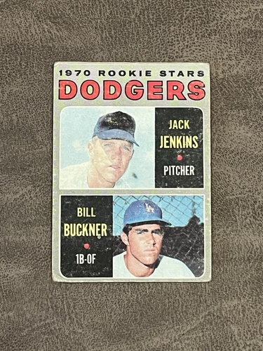 1970 Topps LA Dodgers Rookie Stars Bill Buckner #286 VG-EX Jack Jenkins RC!