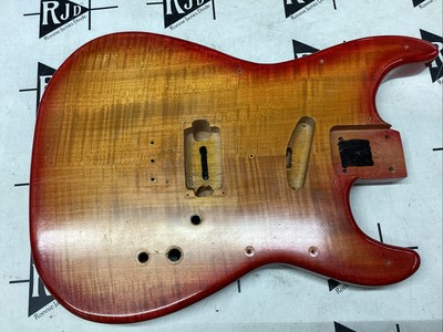 Custom HS Soloist Style Electric Guitar Body Flame Mape Hardtail