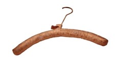 Vintage 1940's Peach Satin Padded Clothes Hanger